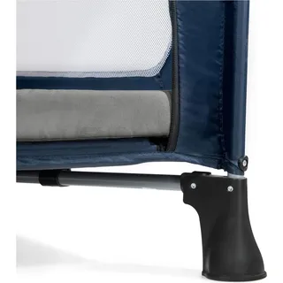 Unyqoos® Faltbare Schaummatratze für Baby & Kinder – Reisematratze/Campingmatratze 60×120 cm, 6 cm hoch, meliertes Grau, klappbar mit Tragetasche - Grau