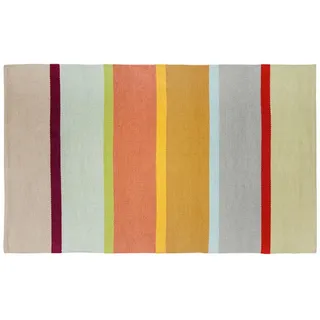 Läufer , Flieder, Senfgelb , Kunststoff , Streifen , 160x100 cm , UV-beständig , Teppiche und Böden, Teppiche, Teppichläufer, Läufer