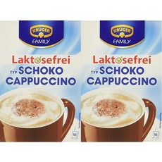 KRÜGER Cappuccino Schoko Laktosefrei (1 x 10 x 15g) (Packung mit 2)