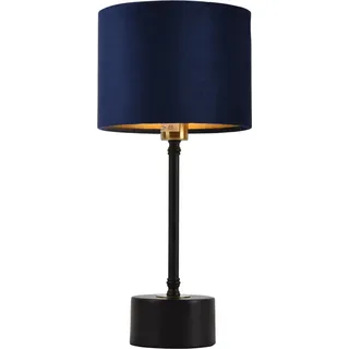 Tischleuchte 'Deventer' Blau 1xE14 Tischlampe Lampe Leuchte Nachttischlampe [lux.pro] - Blau