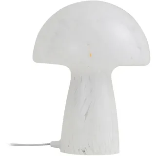 Lindby Tischlampe Hubi (Modern) in Weiß aus Glas (1 flammig, E27) - Tischleuchte Schreibtischlampe Nachttischlampe Wohnzimmerleuchte