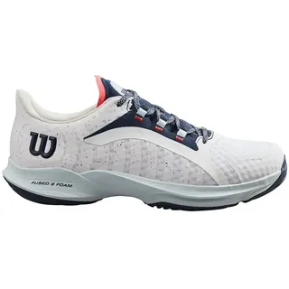Wilson Hurakn Pro Padelschuhe - White / Cooling Spray / Navy Blazer - EU 48