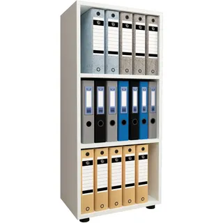VCM Ulas Aktenregal 49,0 x 32,0 x 108,0 cm weiß