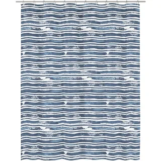 KLEINE WOLKE Duschvorhang 180 x 200 cm blau