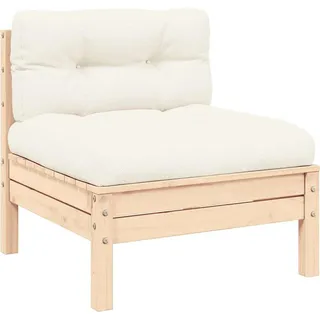 VidaXL 806682, Holz, Stoff, Polyester, 110 kg, Erwachsene & Kinder, 5 cm, 60 cm, 60 cm - Creme
