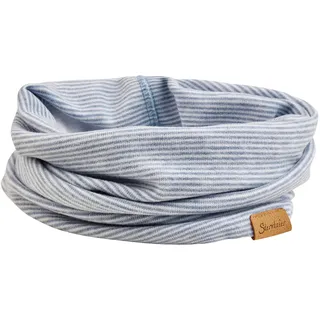 Sterntaler Schlauchschal mit Streifen in melange Optik - Unisex Accessoires für Babys und Kleinkinder - modisch und bequem - samtblau, Gr. 1