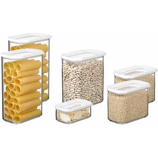 Mepal Modula Küchendose weiß 2 x 2 x 2 cm 1 l 6-teiliges Set