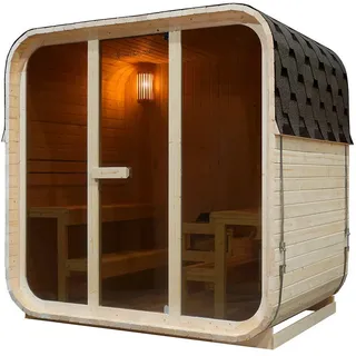 Artsauna Fasssauna Fjora inkl. 9 kW Ofen + int. Steuerung