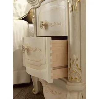 Design Nacht Konsole Tisch Kommode Tische Konsolen Schrank Schlafzimmer Beistell - Beige