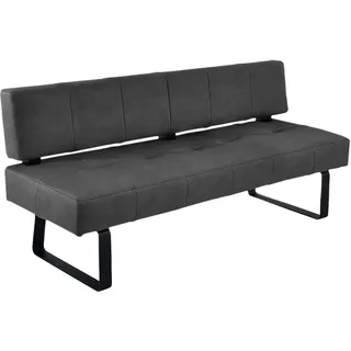 K+W Komfort & Wohnen Polsterbank Spider II Schwarz 192 x 88 x 67 cm