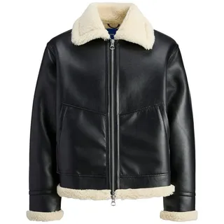 JACK & JONES Aviator Jacket SN in Leder-Optik Modell Liverpool Black, M