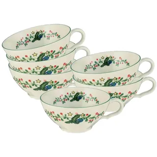 SELTMANN WEIDEN Teetasse 0,13 l Weiß/Grün 6 St.
