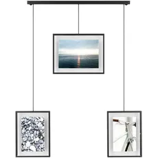 Bild Collagen-Bilderrahmen, Schwarz, Metall, Glas, 45.7x2.5x67 cm,
