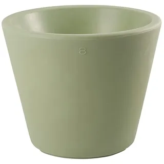8 seasons Design Shining Classic Pot XM, LED Pflanzkübel 49 x 39 cm (Mint), E27 Fassung inkl. Leuchtmittel in warmweiß, beleuchteter Pflanzkübel für innen + außen, Blumenkübel