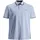 JACK JONES Paulos Kurzarm-poloshirt Blau/Silber 6XL