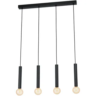EGLO Cortenova 4-flg. 110 cm schwarz Stahl