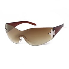 ADEWU Sportbrille Sonnenbrille Y2K Brille Unisex Schnelle Brille Punk Fahrerbrille Sunglasses UV400-Schutz Herren Damen