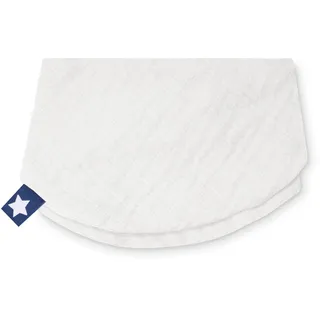 Julius Zöllner Halstuch aus 100 Prozent Musselin-Baumwolle, 40/17 cm, OEKO-TEX STANDARD 100, Made in Germany, Ivory