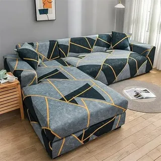 uyeoco Sofabezug L Form Rechts/Links Sofa Überzug Ecksofa Sofaüberwurf Stretch Sofahusse Couchbezug für 3/2/4 Sitzer Couch (Color : J, Size : 145-185cm)