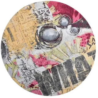 Gino Falcone Cosima-107 Webteppich 100 x 100 cm Mehrfarbig