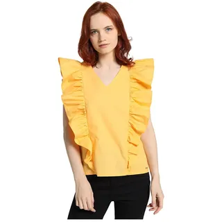Victorio & Lucchino 9212 ärmellose Bluse - Yellow - M