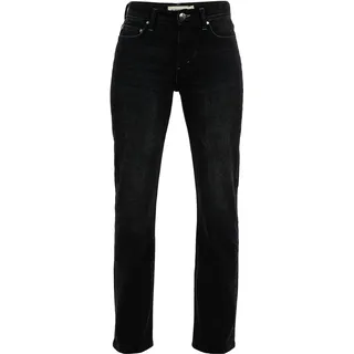 Straight-Jeans SURI FREY "Straight Leg Jeans SFY Freyday", Damen, Gr. XL, EURO, schwarz (schwarz washed 100), Obermaterial: 99% Baumwolle CO. 1% Elasthan EL., Jeans Straight-Jeans