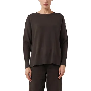 Comma Feinstrickpullover aus Viskosemix mit Zierbiese