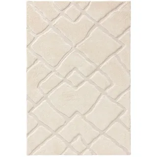 benuta Teppich Elvy Cream 200x300 cm , Kunststoff , Rechteckig , 200x300 cm , pflegeleicht , Teppiche und Böden, Teppiche