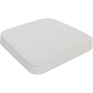 Gartenhockerauflage , Hellgrau , Textil , Uni , Füllung: Polyurethan (PUR),Polyurethan (Pur) , quadratisch , 43x5x45 cm , pflegeleicht, hochwertige Qualität, formstabil, langlebig, für den Außenbereich geeignet, UV-beständig, wetterfest, Wendekissen , Heimtextilien, Wohntextilien, Sitzkissen