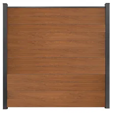 Bild von Steckzaun Schmal Basicline 180 cm x 180 cm Golden Oak