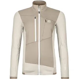 Ortovox Damen Fleece Grid Jacke (Größe S, beige)