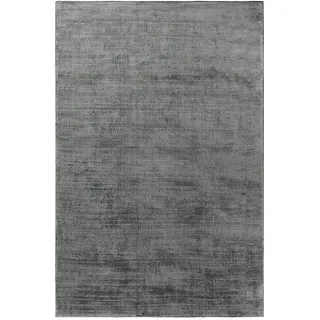 benuta Pure Viskoseteppich Nova Dunkelgrau 160x230 cm , Textil , Beton Optik , Rechteckig , 160x230 cm , für Fußbodenheizung geeignet , Teppiche und Böden, Teppiche
