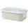 Frischhaltedose rechteckig nordic white 1,0 l