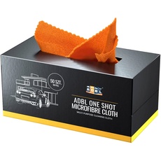 ADBL One Shot Mikrofasertücher: Lackschonende Mehrzwecktücher mit 200GSM - fusselfreie Allzweck Reinigungstücher Auto & Motorrad - Auto Microfasertücher | 30x30cm (50 STK.)