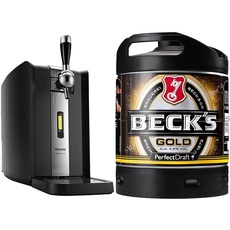 Philips HD3720 / 25 PerfectDraft 6 liter beer dispenser + BECK'S Gold Helles Lager Bier Perfect Draft (1 x 6l)