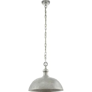 EGLO Easington 1-flg. 50 cm halbkugelförmig silber