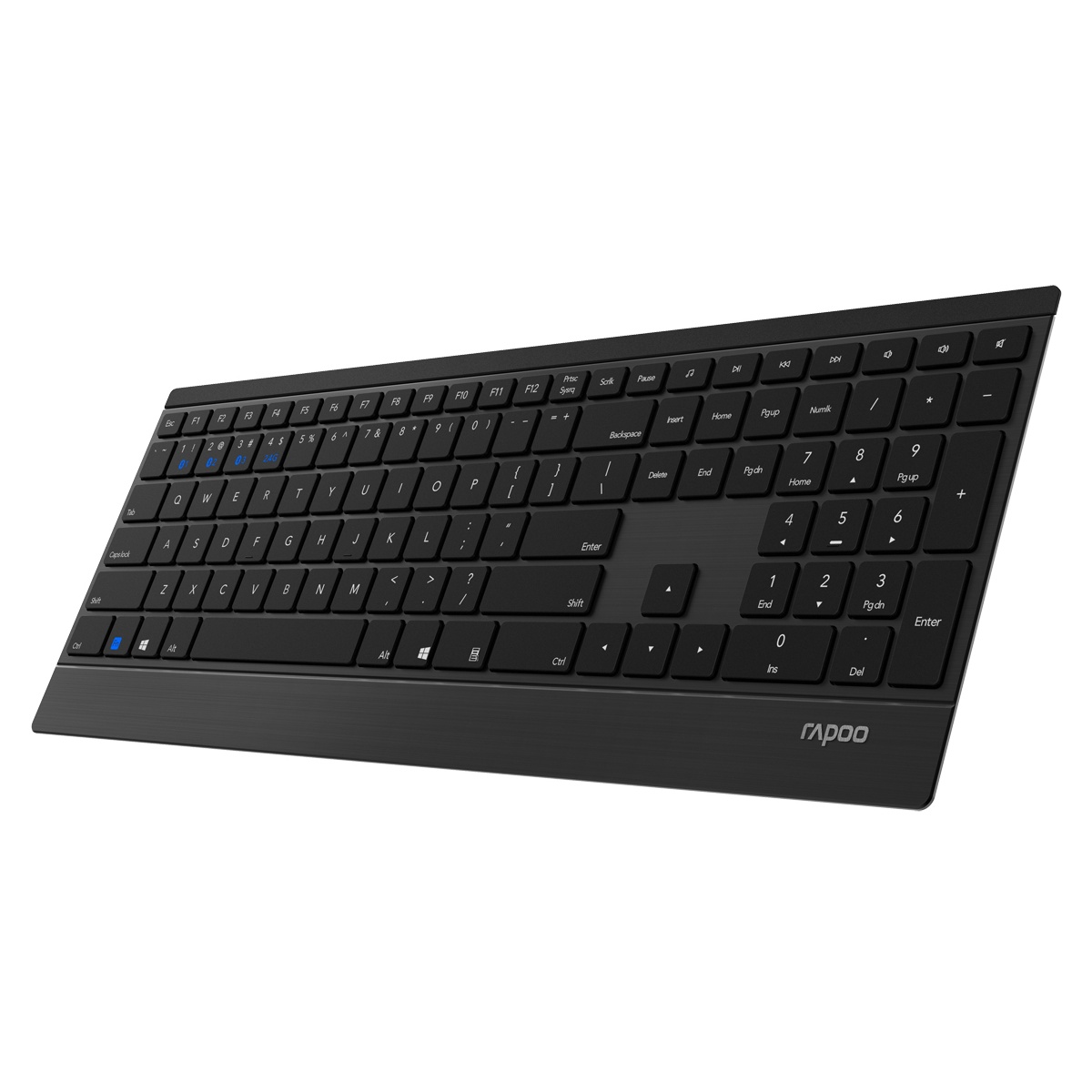 Bild von E9500M Multi-mode Wireless Keyboard schwarz, USB/Bluetooth, DE (18748)