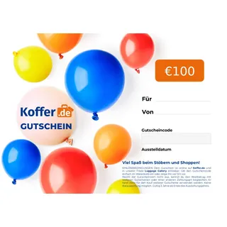 Geschenkgutschein mit Luftballons