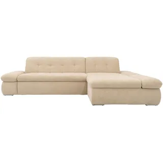 Mid.you Ecksofa , Beige , Textil , Uni , L-Form , 300x172 cm , Made in EU, FSC Mix , Rücken echt , Wohnzimmer, Sofas & Couches, Wohnlandschaften, Ecksofas