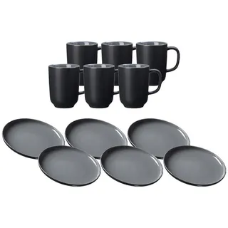 Ritzenhoff & Breker Jasper Kaffeeservice 12-tlg. schwarz/unifarben