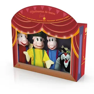 Tachan Set Aus 4 Puppen 3 Kleine Schweinchen 3-6 Jahre Multicolor