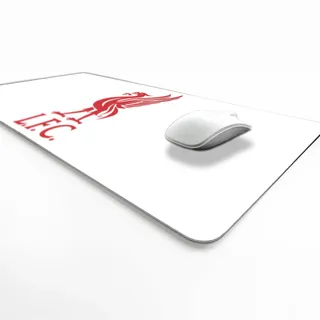 Licensed Décor Liverpool FC Schreibtischunterlage – Liver Bird in Marke Rot auf Weiß – 43 x 90 cm