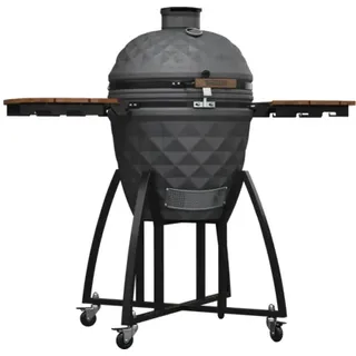 Keramikgrill TENNEKER Comet TC-4 mit Easy-Lift-Scharnier und stabilen Bambus-Sei