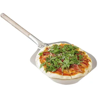 Pizzaschaufel Scharfe Kanten 30,5X35X101 Cm Silberfarben Aluminium - 1 Un.