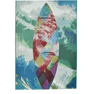 Sansibar Sylt Outdoorteppich Rantum Beach 80x165 cm , Multicolor , Textil , Wasser/Strand/Meer , Rechteckig , 80x165 cm , Oeko-Tex® , für Fußbodenheizung geeignet , Teppiche und Böden, Teppiche, Outdoorteppiche