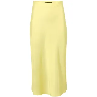 Maxirock BETTY BARCLAY "Maxirock unifarben", Damen, Gr. 36, gelb, Einsatz: 100% Polyester PES., Röcke Maxirock