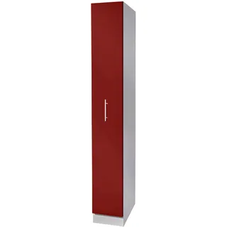 WIHO KÜCHEN Apothekerschrank Kiel 30 x 57 x 200 cm Rot