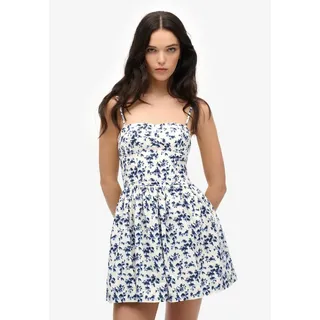 Superdry Kleid Minikleid Geblümt Blau S