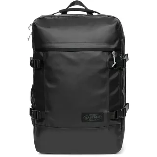 Freizeitrucksack EASTPAK "TRAVELPACK", Damen, Gr. B/H/T: 33cm x 51cm x 20cm, schwarz (tarp schwarz 2), Textil, Rucksäcke Freizeitrucksack, Unisex, Tragetasche und Rucksack 2 in 1