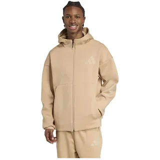 Adidas Z.n.e Reißverschlusspullover - Warm Sandstone / Clay Brown - S - Regular